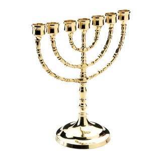 Antique-Elegant Handmade Gold Brass Candelabra Model TT0005 for Home <b>Decor</b> Christmas Easter Celebrations SHREE RADHEY - Product Image 1