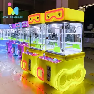 AMA Lovely Mini Claw Crane Machine Jeu d'arcade à jetons mini machine à griffes jouets pour l'amusement