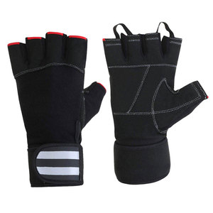 Weight Lifting Fitness Exercise Sports Gloves Unisex Half Finger Polyester Breathable Hand Protection Gym Gloves For Sale - Product Image 1