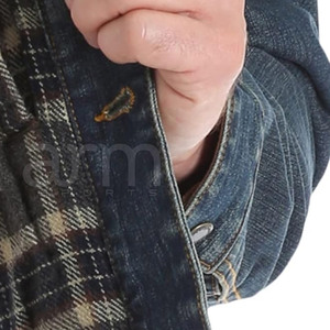 Veste en jean pour homme à col rabattu, couleur et taille personnalisées, respirante, légère, pour l'hiver, à usage extérieur - Product Image 6