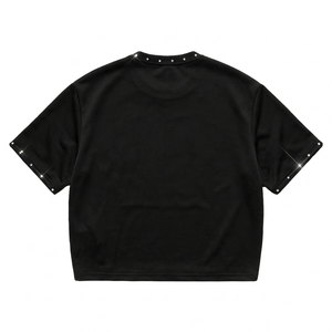 เสื้อยืดพรีเมียมสีดำของบริษัทไมคา คอร์ปอเรชั่น ผลิตจากผ้าฝ้าย 100% ป้องกันการเป็นขุย ทรงหลวม แขนสั้น สวมใส่สบาย เหมาะสำหรับทั้งผู้ชายและผู้หญิง - Product Image 2