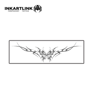 สติกเกอร์ลาย<span class=keywords><strong>สัก</strong></span><span class=keywords><strong>ผีเสื้อ</strong></span>ชนเผ่า INKARTLINK สไตล์ Y2K ลายโทเท็มบริเวณหลังส่วนล่าง สมุนไพร ติดทนนาน 15 วัน ลายสักกึ่งถาวรสำหรับตกแต่งร่างกาย บริเวณเอว ขายส่ง - Product Image 4