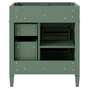 Mobile bagno moderno da 76 cm con 2 cassetti e cassetto a ribalta, unità prefabbricata senza lavabo - Product Image 5