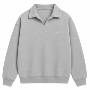 Sweat-shirt de sport personnalisé à col ras du cou et manches longues en coton 100% épais, avec logo personnalisé - Product Image 6