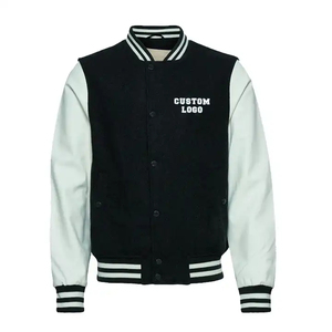 Embroidery logo New Design Plus Size Men's Bomber Baseball <b>Jacket</b> Custom <b>Patches</b> Letterman Varsity <b>Jacket</b> for Men - Product Image 4