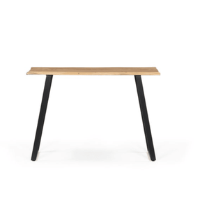 Modern Wood <b>Console</b> <b>Table</b> Metal Legs Entryway Sofa <b>Table</b> Living Room Accent <b>Desk</b> - Product Image 1