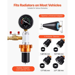Kit di Riempimento Radiatore a Pompa Manuale per Sistema di Raffreddamento Auto con Manometro Portatile - Product Image 3