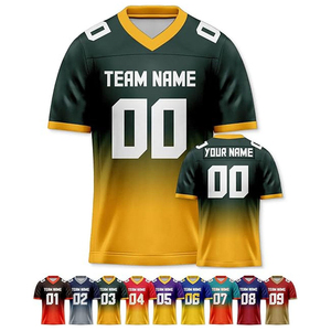 Camiseta Deportiva de Fútbol Americano para Hombre, Tejido de Malla Transpirable de Primera Calidad, Manga Corta, Ropa de Entrenamiento Duradera con OEM - Product Image 5