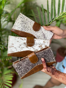 กระเป๋าสตางค์หนังวัวผู้หญิง,กระเป๋าเงินหนังวัวกระเป๋าสตางค์หนังไดอารี่หนังพิมพ์ลายสัตว์ - Product Image 4