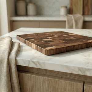 Planche à découper ronde double face professionnelle de qualité supérieure, écologique, antidérapante, pour la cuisine - Vente en gros - Product Image 3