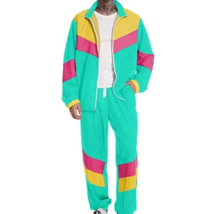 Ensemble de survêtement coupe-vent personnalisé en nylon et polyester, deux pièces, avec pantalon et veste zippés - Product Image 6