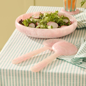 Juego de cucharas de resina hechas a mano de lujo para servir ensaladas, juego de cucharas de comedor modernas y ecológicas, artesanías de resina - Product Image 2