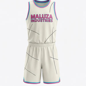 ชุดบาสเก็ตบอล MALUZA Urban Court ลายกราฟฟิตี เสื้อตาข่าย กางเกงขาสั้น รับผลิตตามแบบ OEM ODM - Product Image 1