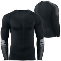 Vente en gros de rashguard MMA BJJ à manches longues, respirant, à séchage rapide, écologique, avec logo personnalisé imprimé numériquement (polyester/nylon) FOX