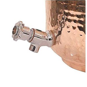 Distributeur d'eau en cuivre au design haut de gamme avec couvercle, grande capacité, style vintage, pour la maison - Product Image 2
