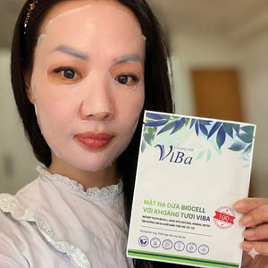 Masque Visage Hydratant et Revitalisant Viba à l'Eau Minérale du Vietnam, à la Noix de Coco Fermentée, pour Jeunesse et Éclat (Unisexe) - Product Image 5