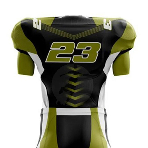 Uniforme de Fútbol Americano Sublimado OEM Premium, Transpirable, Elástico, de Secado Rápido, Jersey Varsity, Pantalones de Compresión Cortos - Product Image 6