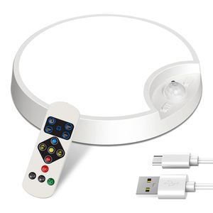 Plafoniera LED Dimmerabile con Sensore di Movimento, Ricaricabile e Timer Remoto, Stile Moderno - Product Image 1