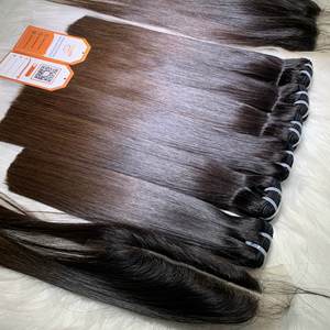 Couleur de la pointe brune 100% paquets de cheveux humains bruts vietnamiens vierges Extensions alignées sur les cuticules Prix pour la fabrication de perruques - Product Image 4