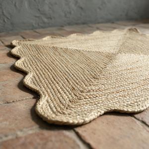 Tapis en jute tressé à la main, fibre naturelle, taille personnalisée, vente en gros pour salon, chambre, hôtel, décoration intérieure - Product Image 2