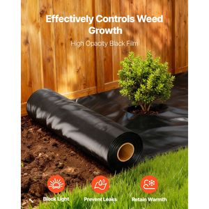 Heavy Duty 10 Mil Plastic Sheeting 5 X 100 Thick Roll Painters <b>Tarp</b> Polyethylene Cover Drop Cloth for Various Applications - Product Image 5