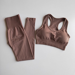 Activewear Two Piece Set Women Seamless Yoga <b>Leggings</b> Sport Bra Gym Workout Suit High Elastic Fast Dry Running Fitness Yoga Suit - Product Image 3