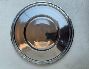 Assiettes de présentation créatives en aluminium moulé, métal argenté brillant, pour mariages, événements et décorations de fête, disponibles à prix de gros - Product Image 4