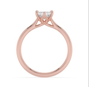 Bague de fiançailles en or rose 10 carats avec halo est-ouest et diamants de laboratoire taille marquise 2,00 CTW - Product Image 2