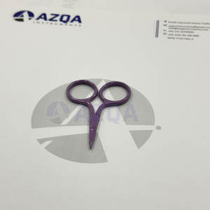 Ciseaux à broder miniatures en acier inoxydable violet doux, ultra-affûtés, à pointe fine, pour la coupe de fil, outil artisanal de qualité supérieure - Product Image 4
