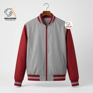 Chaqueta bomber moderna urbana con mangas en contraste Delta Sigma Sorority |   Chaqueta Frontal Estilo Preppy de Color Sólido, Invernal, Ecológica, Transpirable y de Forro Polar - Product Image 1