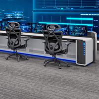 Console de salle de contrôle intelligente, poste de travail ergonomique pour opérateur, mobilier de centre de commande, conception personnalisée