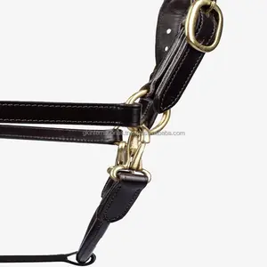 สีดําทึบหรือสีน้ําตาลฮาวาน่าภาษาอังกฤษเชือกแขวนคอหนังม้า Bridle เย็บคู่และเบาะเชือกแขวนคอหนังม้าสําหรับงานหนัก