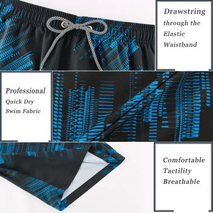 Shorts de bain pour hommes, vente chaude, séchage rapide, respirants, unis, avec poches, taille élastique, vêtements de plage décontractés - Product Image 4
