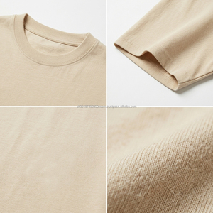 Camiseta de Algodón Lisa de Corte Holgado para Hombre, Cuello Redondo, Manga Corta, Color Sólido, Estilo Casual, Largo Regular, Tejido de Punto Jersey - Product Image 5