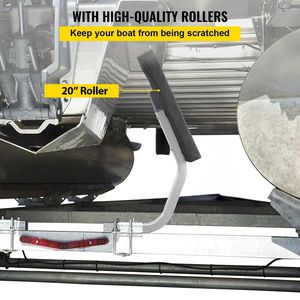 Par de Guías de Acero Completas de 20 Pulgadas para Remolques de Pontones, Accesorios de Fácil Montaje para Embarcaciones y Moto Acuáticas - Product Image 6