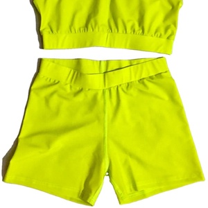 Conjunto de ropa de talla grande para mujer, pantalones cortos de gimnasio de cintura alta, sujetador y bragas personalizadas, venta al por mayor - Product Image 1