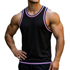 <b>Men's</b> Athletic Tank Top Wholesale Customizable Quick Dry Bodybuilding Vest Breathable Muscle <b>Singlet</b> Gym Workout Tank Tops <b>Men</b> - Product Image 4