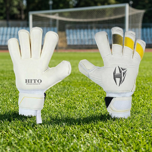 Gants de gardien de but en latex allemand blanc super doux Predator Guard, gants de gardien de but professionnels avec protection des doigts - Product Image 3