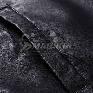 2026 Solid Color Latest Design <b>Men</b> <b>Leather</b> <b>Jacket</b> Streetwear New Fashion Windproof <b>Men</b> <b>Leather</b> Winter <b>Jacket</b> - Product Image 5