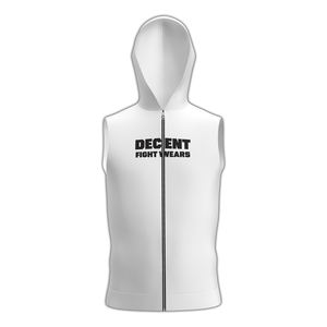 Sudadera sin mangas premium diseñada para sesiones de calentamiento previas al combate, tela ligera y transpirable para boxeadores. - Product Image 3