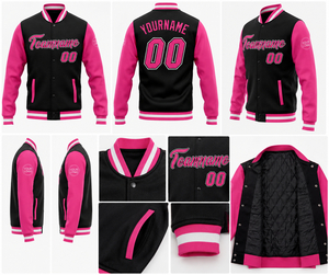 Custom Letterman Vintage Winter Leather Bomber <b>Jackets</b> for Men Women Personalized School Team Embroidery Patches Canvas Fabric - Product Image 2