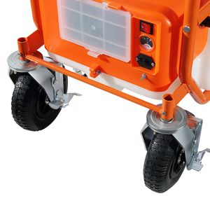 Electric 15 Gallon Lawn <b>Sprayer</b> with 8 Nozzles 2 Wands 0-90 PSI Adjustable Pressure Battery <b>Powered</b> Cart <b>Sprayer</b> with Wheels - Product Image 3