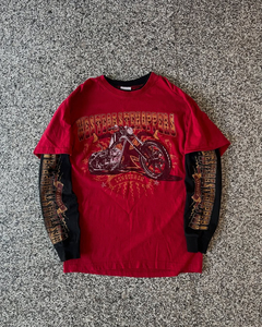 เสื้อยืดแขนยาวสองชั้นแบบลำลองสำหรับผู้ชาย ผลิตตามสั่ง ซักแล้ว ใส่สบาย ปรับแต่งได้ - Product Image 1