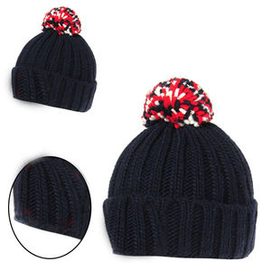 Nouveauté mode, bonnets d'hiver 100% laine pour hommes, bonnets tricotés chauds pour femmes et hommes, couleur unie, bonnet jacquard pour hommes - Product Image 4