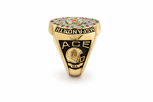 Bague personnalisée de champion d'état en acier inoxydable, bague de championnat de football, récompense pour équipe sportive, bijou commémoratif - Product Image 2