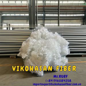 Precio de Fábrica, Fibra de Poliéster Reciclada Blanca 3D HCS, Material de Relleno Certificado GRS OEKO TEX para Juguetes de Hormigón, Almohadas y Edredones - Product Image 6