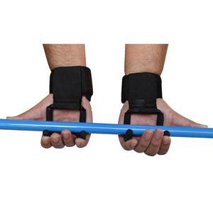 Crochets de barre en néoprène rembourrés antidérapants avec poignée en caoutchouc pour musculation, entraînement en salle de sport, fitness, sécurité, haute qualité avec OEM - Product Image 2