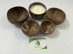 Cuenco para Velas Hecho a Mano con Cáscara de Coco |   Fabricante Vietnamita de Recipientes para Velas Naturales Ecológicas - Product Image 3