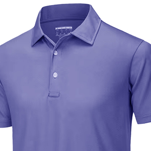 Chemise polo pour homme de qualité supérieure, manches courtes, 100% coton, taille plus, tissu uni confortable, vêtements pour homme - Product Image 2
