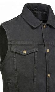 Classic Men Sleeveless Leather Motorcycle Riding Vest for Men All Seasons Motorcycle Western Style Wholesale Supplier - Product Image 3